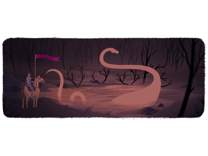 St George's Day; Google Doodle animation doodle dragon dragon illustration fire gif google google doodle illustration st george