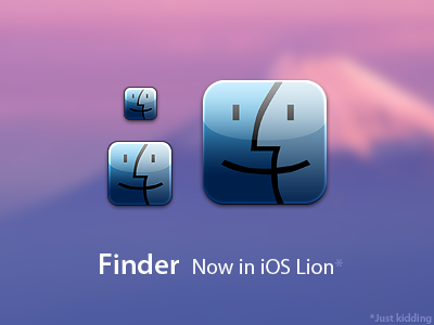 iOS Finder Icon apple finder icon ios ipad iphone lion mac
