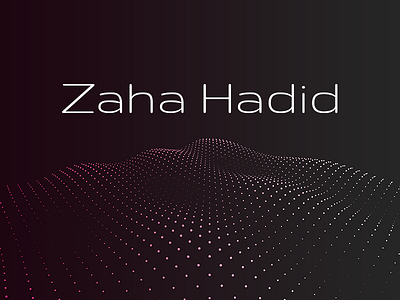 Zaha Lives On animation architect css hadid mesh parallax scrolljacking slideshow threejs tribute wave zaha