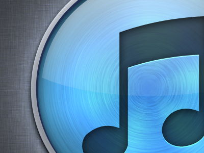 iTunes Icon Alt. apple brushed icloud icon itunes mac radial steel