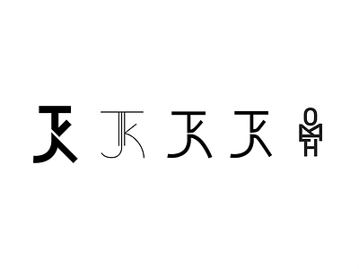 TJK Evolution brand kohli letterform logo mark tj tjk