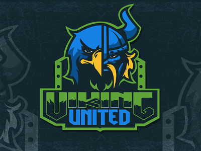 Viking United esport team logo art design esport football graphic graphic art illustration logo team vector