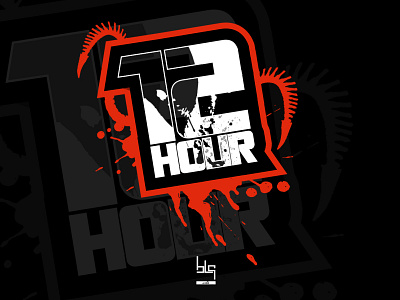 12hr logo alien branding design game graphic graphic design horror illustration logo player stream vec vector