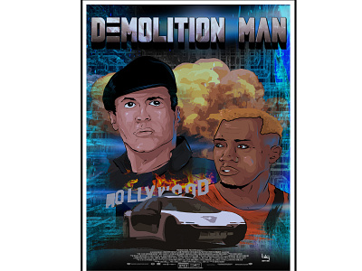 Alternative movie poster  Demolotion man