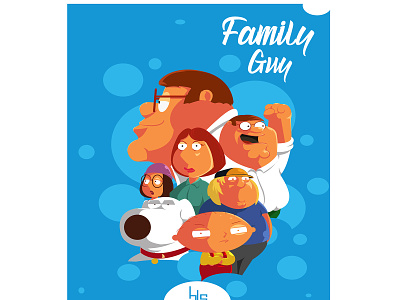 Family guy fan art animation design family family guy graphic illustration poster poster art tv tv series vector wallpaper