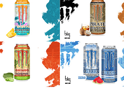 Alternative Energy drink design art branding can design drawing energy drink graphic illustration monster vector