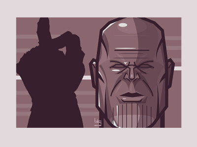 Thanos vector art art graphic illustration marvel marvelcomics movie portre scifi thanos vector