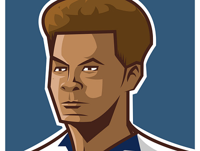 Dele Alli art dele alli design drawing football graphic graphic art illustration player portrait soccer sport team vector