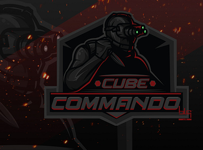 Cube Commando art brand commando esport logo logodesign team vector