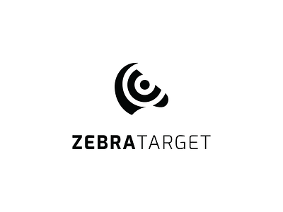 Zebra Target Logo animal logo beauty branding bulls eye graphic design logo minimal logo modern logo zebra head zebra logo