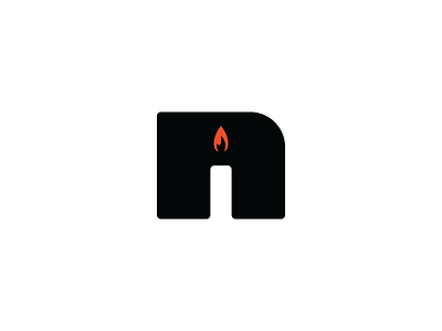 Letter n with Candle branding candle logo graphic design lettermark logo minimal logo modern logo n letter logo negative space logo