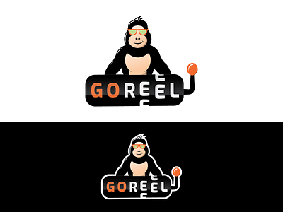 Goreel Logo branding gorilla logo gorilla mascot graphic design logo modern logo