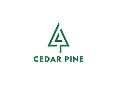 Cedar Pine Logo branding graphic design logo modern tree logo pine tree logo tree logo