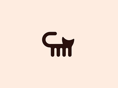 Cat Grooming Logo branding cat grooming logo graphic design logo pet grooming