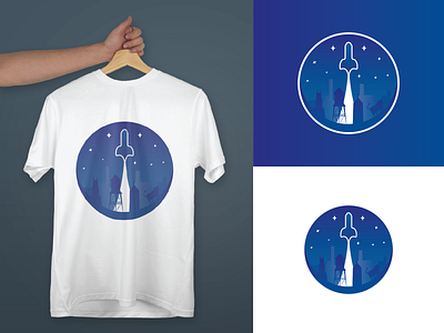 Space Launch T-shirt Design apparel design launch space