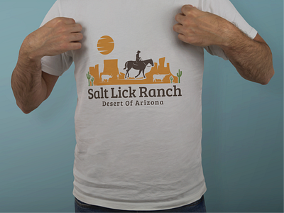 Salt Lick Ranch T-shirt Design apparel design desert illustration