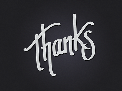 Thaaanks! illustrator lettering thank you thanks type typo typography wacom