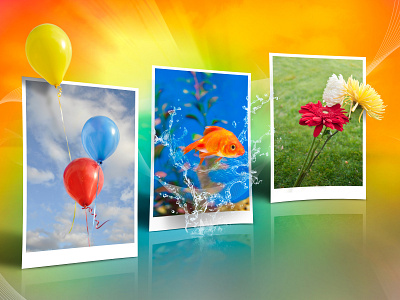 Epson Print Ad balloon colorful design epson fish flower imaging photography photoshop