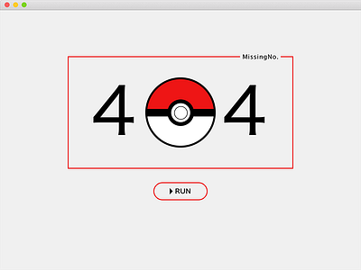 Daily UI - 404 Page 404 dailyui pokemon