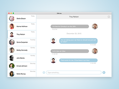 Daily UI - Direct Messaging dailyui direct messaging