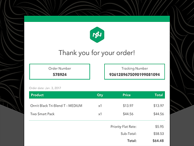 Daily UI - Email Receipt