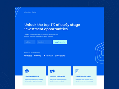 Allocations Capital Landing Page- Live!
