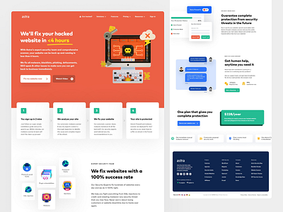 Astra Hacked Landing Page Design