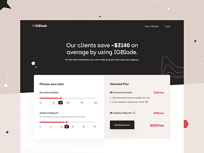 SaaS Pricing Page Design- IGBlade