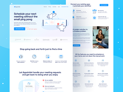 Appointlet: Scheduling SaaS Website Design (Live) conversion rate optimisation homepage landing page landing page design marketing website saas saas app saas website software web design webflow website website design