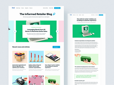 Retail Express: SaaS Website Blog Design