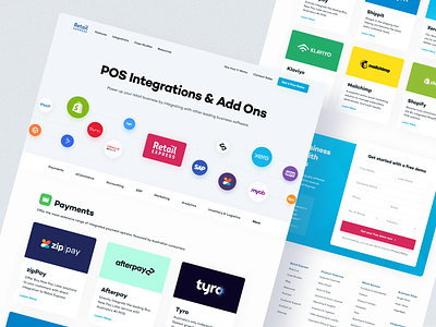 Retail Express: SaaS Integrations Page Design
