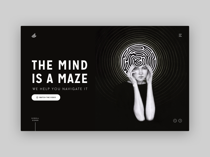 Dark Header Visual Exploration by Sumit Hegde on Dribbble