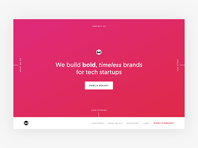 Startup agency website