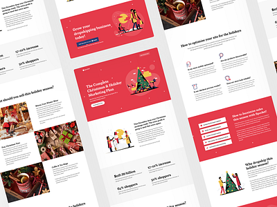 SaaS product landing page: Christmas Edition b2b clean conversion rate optimisation cro front end development growth india landing page landing page design marketing website minimal saas shopify ui ux visual design web app web design webflow website