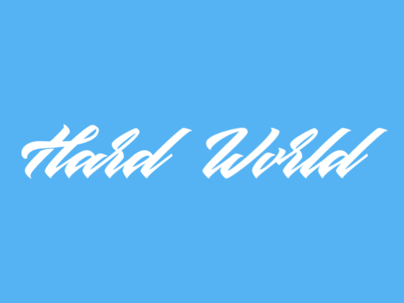 Hard World after effects animation blue drops hard lettering liquid milk motion white world