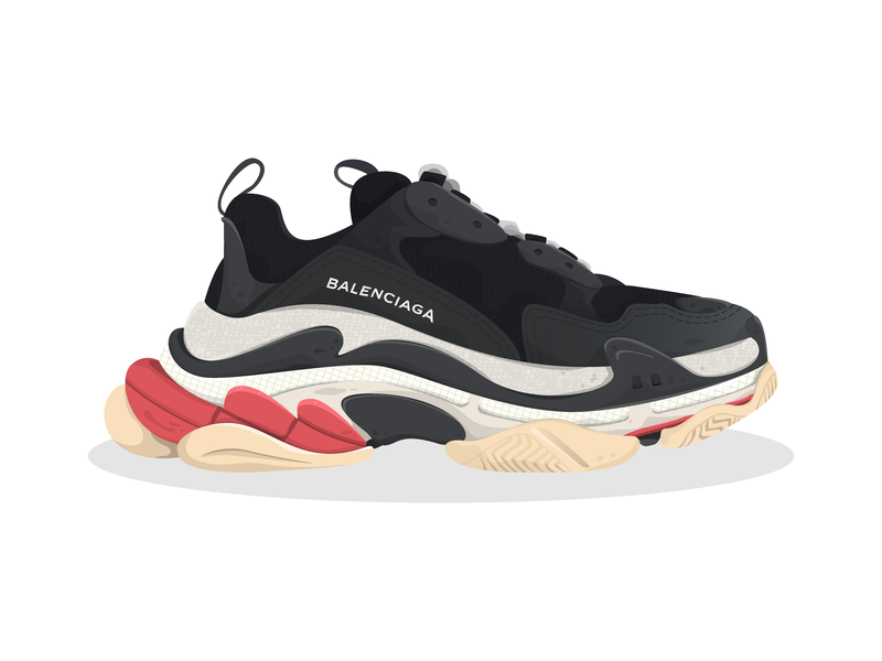 Balenciaga Fluorescent Triple s Trainers Products in 2019