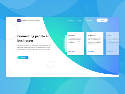 Landing Page for Indian Merchants Chamber
