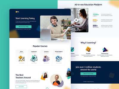 LRN | E-learning landing page Skillshare inspired