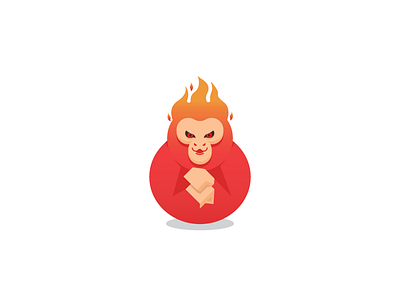 Fire Monkey 2016 fire philippines illustration monkey new year vector