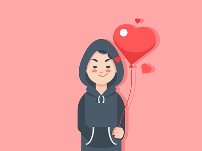 I love You getwhitehats hacker heart illustration valentines
