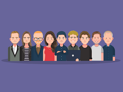 Kami avatar business illustration people startup vector website