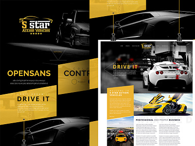 5 Star website concept cars sports