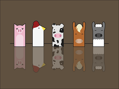 Farm Friends farmanimals vectors