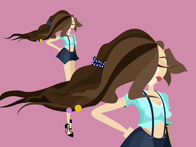 Sophia fashion illustration vector