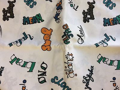 Local Slang Printed Fabric