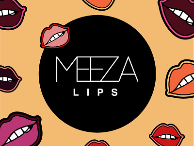 Meeza Lips Stickers