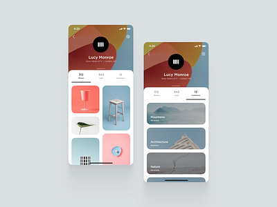 Daily UI #6 app design flat minimal type typography ui