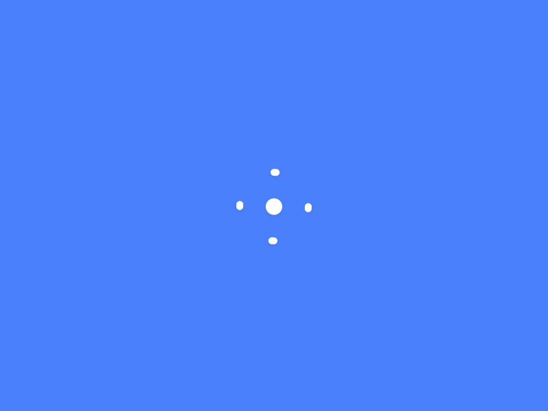 Loader activity animation blue circle loader loading progress rotate rotating spin white