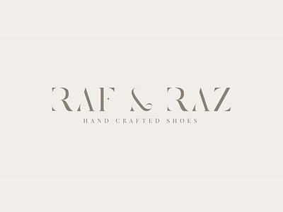 RAF & RAZ black branding design chic details elegant graphic design logo luxurious minimalist modern design patern shoes logo typogaphy