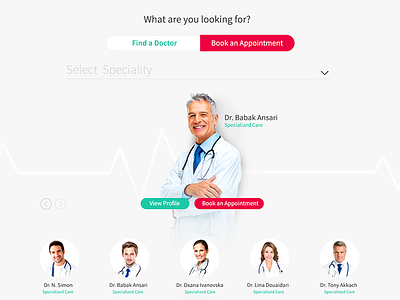 MED Clinic - Website Design clean design homepage medical clinic ux website